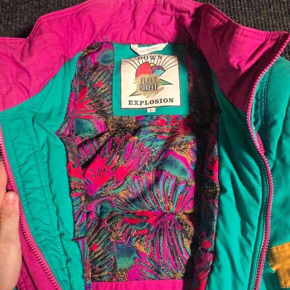 Vintage 80s Fleet Street Down Explosion heavy coat - Picture 5 of 5